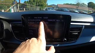How to Enable or Disable Blue Light Filter in Kia Rio IV ( 2017 - now )