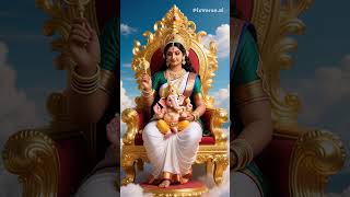 Ganesha & maa parvati👌👸#parvati #ganesh #bappa #durga #maa #youtubeshorts #cute #trend #love #family