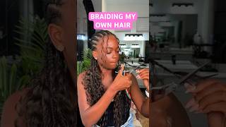 Braid my hair with me #protectivestyles #cornrows