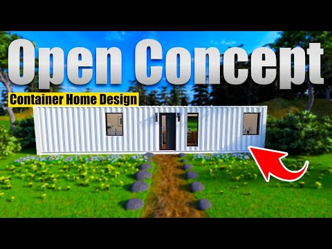 Open Concept 40ft Container Home | 1 Bed, 1 Bath | Customizable Retreat or Pool House