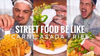 STREET food be like❣️Small Carne asada fries,pico de gallo,guacamole, and move!😌❣️| CHEFKOUDY ❤️‍🔥