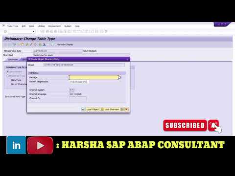 how to create table type for select options @HARSHASAPABAPCONSULTANT