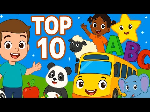 30+ Minutes of Fun Learning 🌈 | Top 10 Rhymes for Toddlers  | ABC, Johny, & More! | Poem Planet