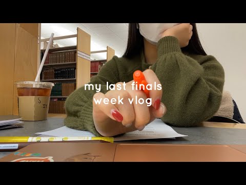 \study vlog/ 🎓大学生活終了しました| 最後のテスト期間🤍my last week of college