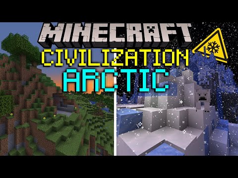 100 Players Simulate Civilization for 100 Days on my ARCTIC Minecraft SMP