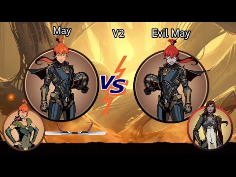 Shadow Fight 2 May💃🏹 with Cobra's Tooth VS Evil May💃😈 V2#2024 #androidgames