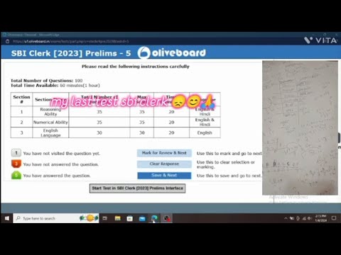 🎯 Olivboard Mock SBI Clerk live mock test📚✍️ 4 Jan | Marks😵 | How to Attempt Mock #sbiclerk #sbi