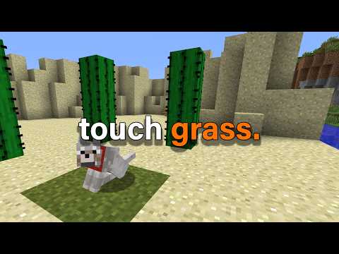 a video about touching grass