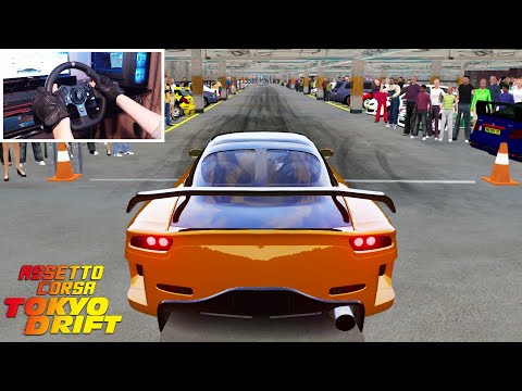 Drifting the Tokyo Drift Parking Lot! (Do you know what DK stands for?) - Steering Wheel Setup!