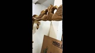 JH-03 Wooden swing/jhula carved from Saharanpur||#bhartiye_art_handicraft 7017875630 #carving