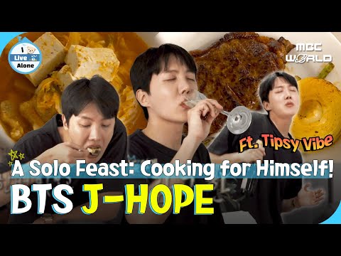 [SUB] From Juicy Steak to Spicy Kimchi Stew! BTS J-Hope’s Homemade Feast! #BTS #JHOPE #ILiveAlone