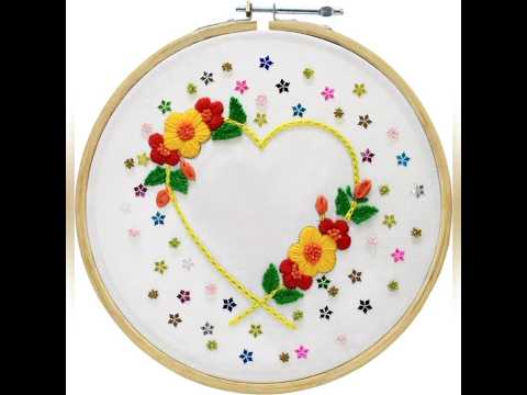 Just amazing embroidery designs forflowers#shortsfeed#embroidery#shorts#handembroidery#art#ternding