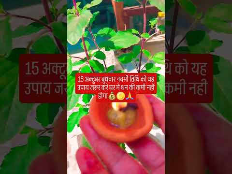 15 अक्टूबर बुधवार नवमी तिथि को यह उपाय जरूर करे घर मे धन की कमी नही होगा💰🪙 #upay #hindufestival #घर