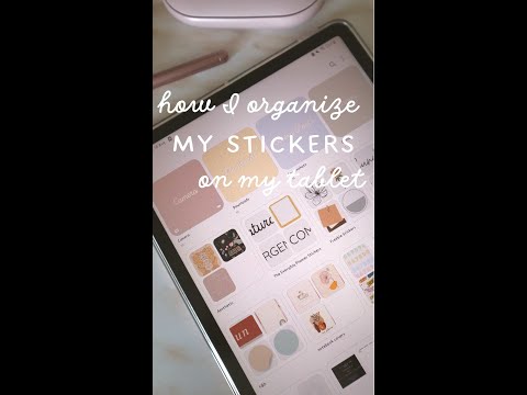 How I organize my stickers on my Samsung Tablet Gallery | Samsung Notes Tutorials