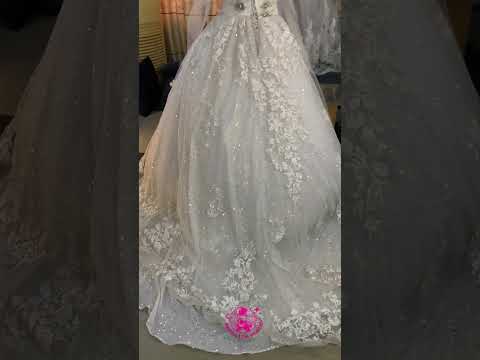 Detachable Sleeves Beautiful Ballgown