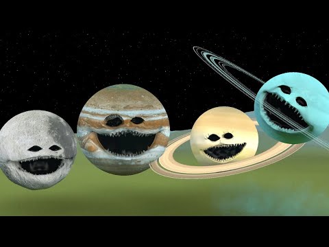 URANUS WAKES UP VS JUPITER WAKES UP VS SATURN WAKES UP VS MOON WAKES UP COSMIC HORROR! (Garry's Mod)