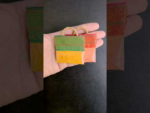 hadli kum kum mini bags | cute and simple #haldikumkum #returngift #varalaxmipooja