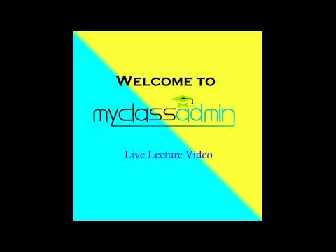 MyClassAdmin Sample Online Lectures