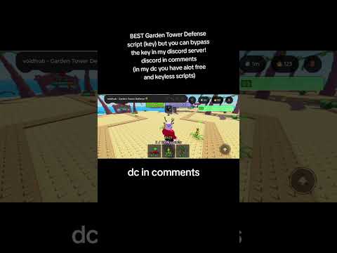BEST GARDEN TOWER DEFENSE SCTIPT #roblox #scripting #robloxedit #games #funny