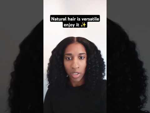 Natural hair is VERSATILE ✨