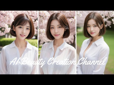 [Ai] 美しき日本の春、桜と美女のハーモニー　Beautiful Japanese Spring, Cherry Blossoms and Beautiful Women in Harmony