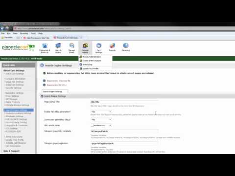 Pinnacle Cart: Search Engine Optimization Features