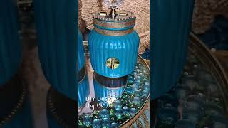 Beautiful Turquoise Dollar Tree DIY Home Décor | #diycrafts #diydecor #shorts
