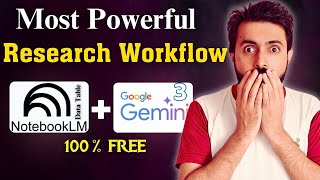 NotebookLM (Data Table) + Gemini | This AI Workflow Saves Me Hours of Research Time
