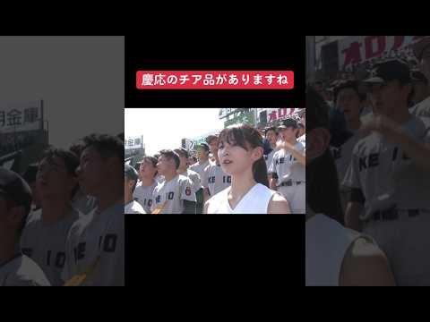 品がある慶応高校のチアガール
