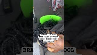 Protective style with Brazilian wool #protectivestyles #braidstyles #kidshairstyle