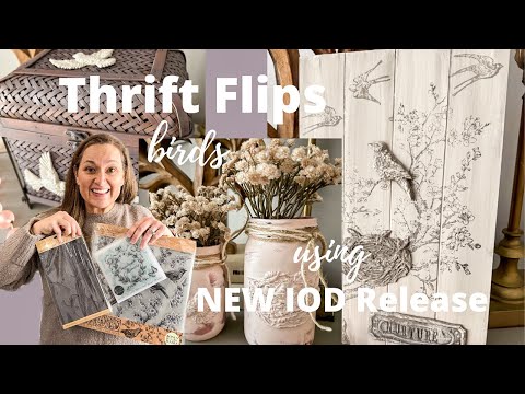 Upcycled Bird Decor with IOD Spring Release