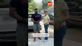 Divya Agarwal with husband Apurva Padgaonkar At Star Studded Unveiling Of Newest Outlet