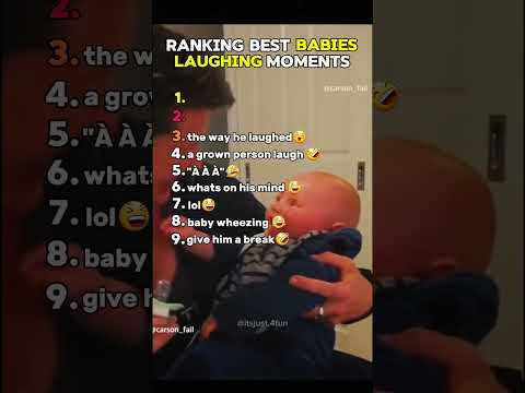 Ranking Funny Babies Laughing Moments🤣