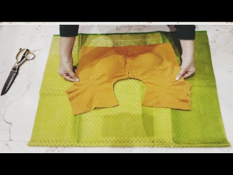 ब्लाउज पे ब्लाउज रख कर कटिंग कैसे kre How to make beginners ke liye Blouse cutting  Hindi tutorial