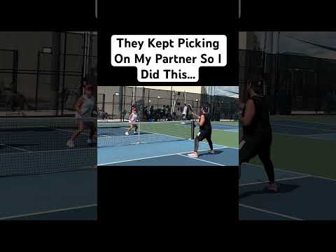 They Kept Picking On My Partner So I Did This! 🤯 #pickleball #fyp #viral #shorts #reels