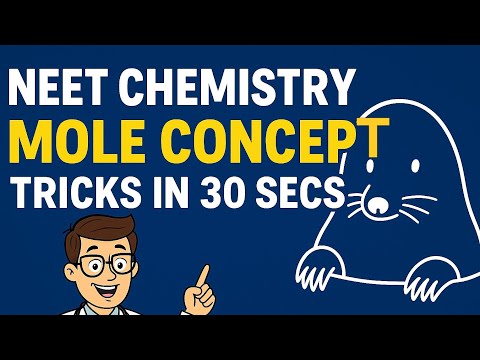 "NEET 2026 Chemistry Mole Concept Most Expected Questions 🔥 | NCERT Based Important MCQs for NEET"