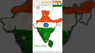 🇮🇳India Map Drawing | Easy & Creative Tricolour Art | Bharat Ka Naksha Drawing for Independence Day