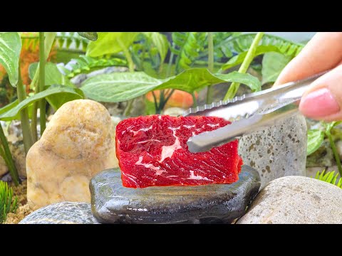 Best Delicious Beef Recipe 💖 10 Minute American Grilled on stone Beef