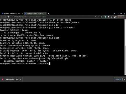 Part 2. Shell Basics tasks debugged 100% checked from task 0 - task 17.