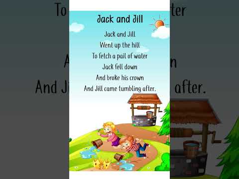 Jack and Jill Poem #jackandjill #nurseryrhymes
