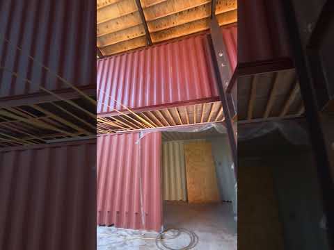 Shipping container house build. #goodtime #allenjackson