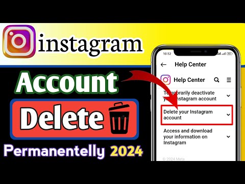 How to delete Instagram account permanently 2024 | delete Instagram account