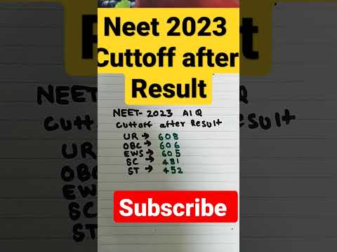 neet cuttoff 2023 #shortvideos #shorts #youtubeshorts #shortsfeed