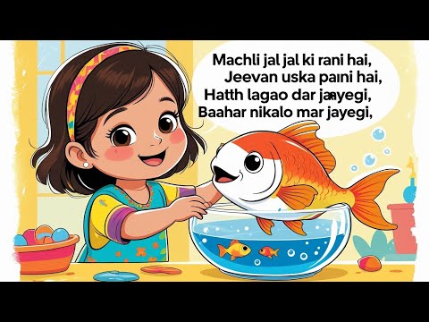 machli jal ki rani hai|मछली जल की रानी है | hind rhyming peoms for nursery kids