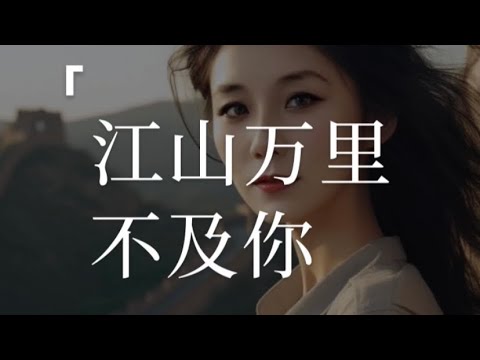 我纵有江山万里，却连你半分笑都不及。 《江山万里不及你》-cover王姑娘巴黎#江山万里不及你 #coversong #中文歌曲 #翻唱中文歌