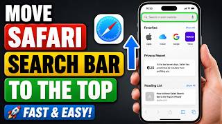 How to Move Safari Search Bar to the Top on iPhone  | Easy iOS Guide