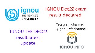 IGNOU TEE Dec2022 result latest update ll #ignouresult #ignoudec22examresult #ignoureevaluation