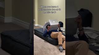When you have an assignment due in 1 hour #shorts #funny