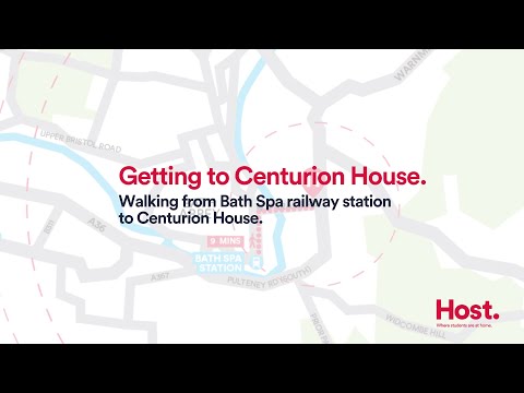 Host | Walk from Bath Spa Railway Station to Centurion House, Bath.