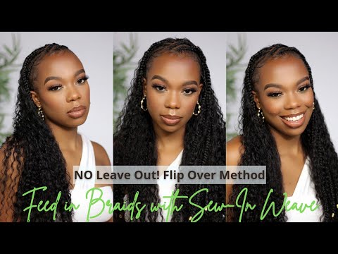 How To: Half Braid Half Sew-In| Quick Weave| No Leave Out | Flip Over Method| Thin Hair/Edges